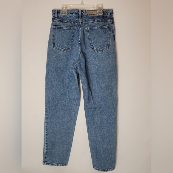 Bill Blass Vintage 90's Super High-Rise Tapered Leg Easy Fit Mom Jeans - Size 8 - Picture 2 of 9